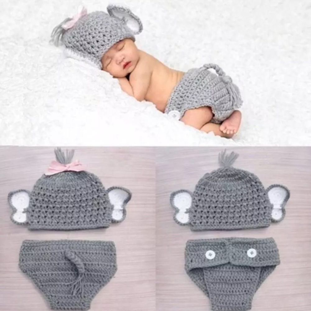 Newborn Photo Prop Crocheted Mouse Costume